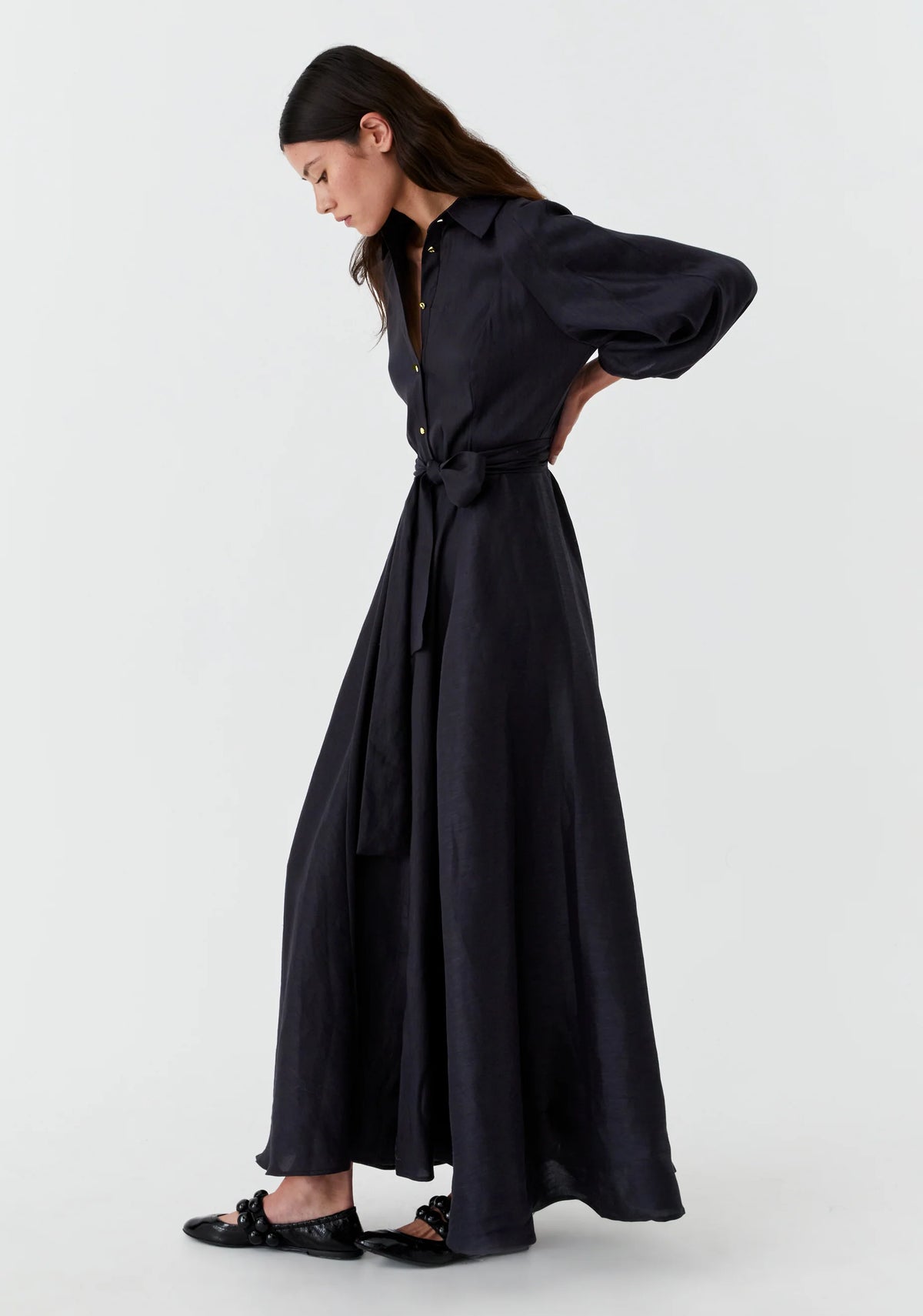 Madelyn Shirt Dress - Navy