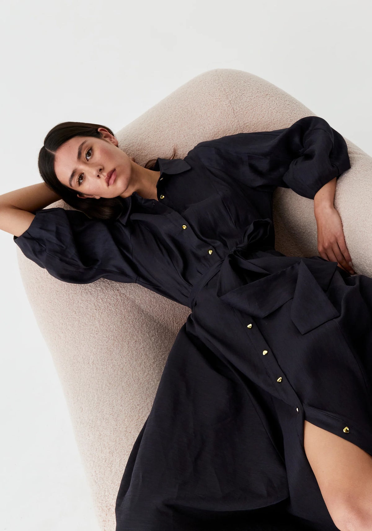 Madelyn Shirt Dress - Navy