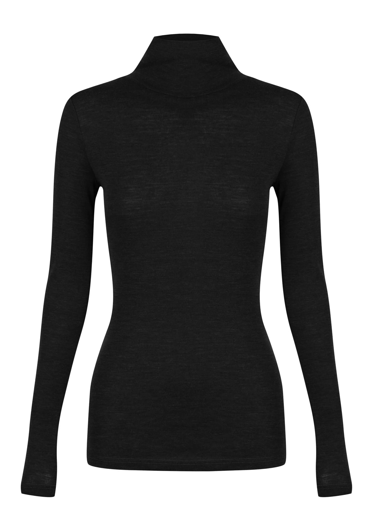Morri Merino High Neck - Black