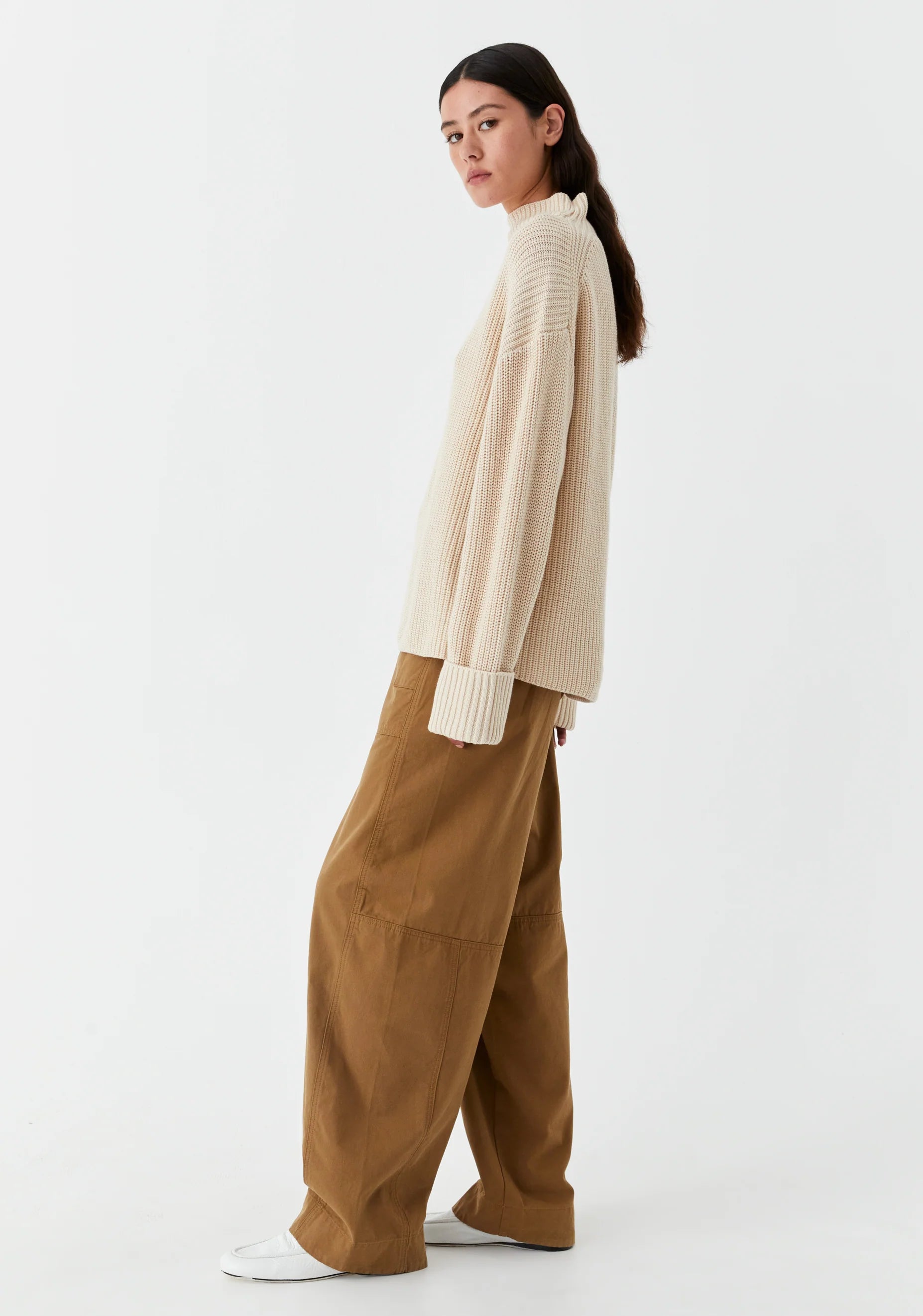 Nicko High Neck Knit Stone