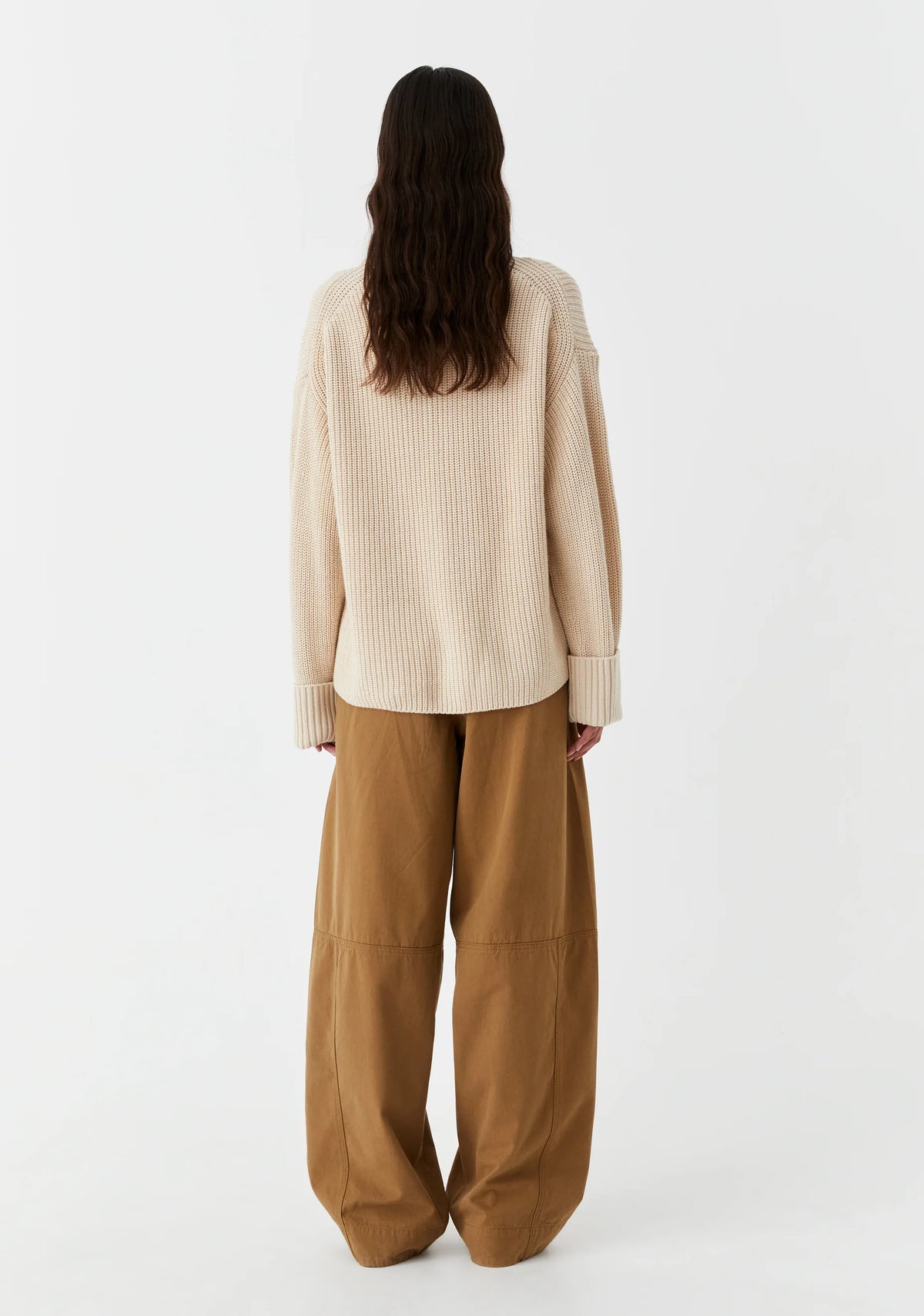High Neck Cotton Jumper