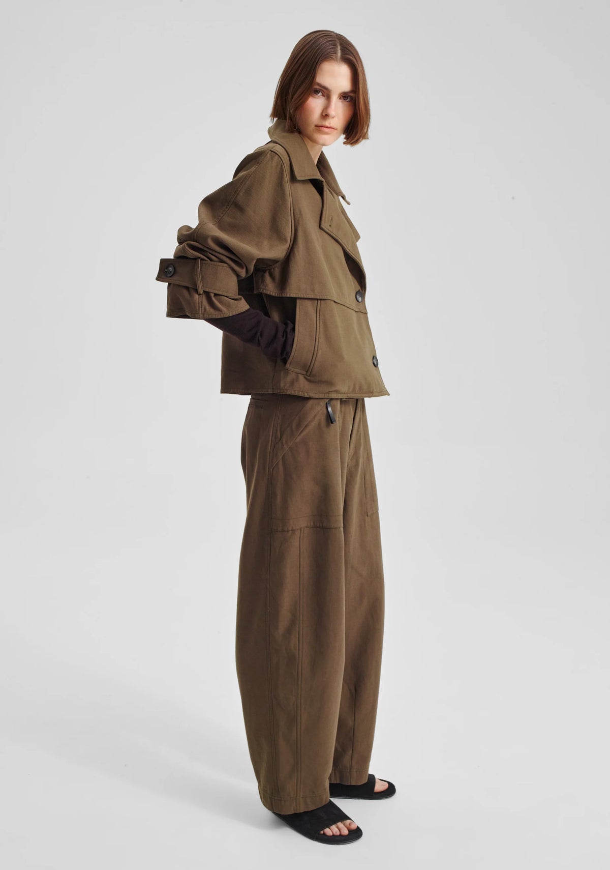 Barrel Leg Cargo Pants
