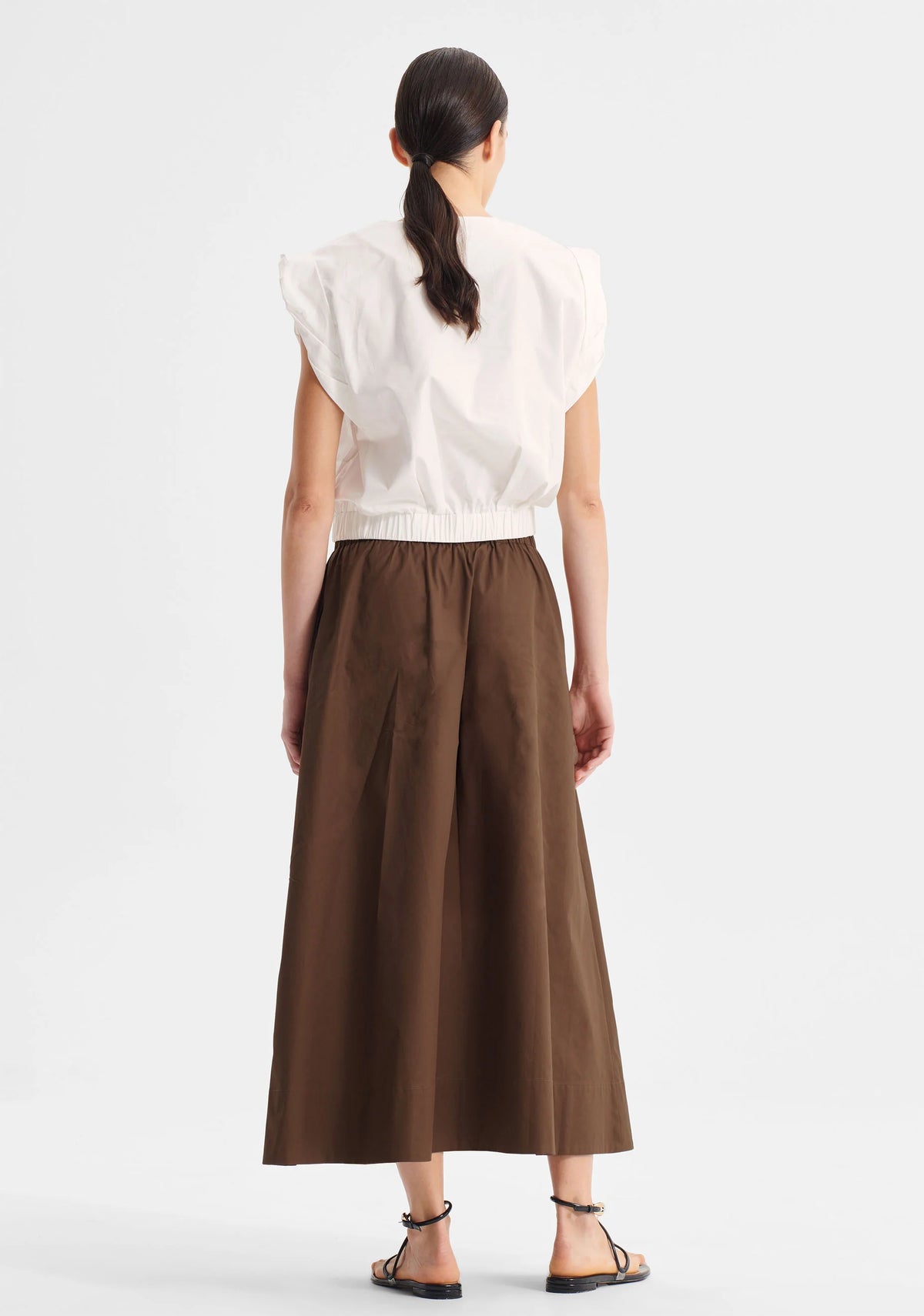 Cotton Midi Skirt