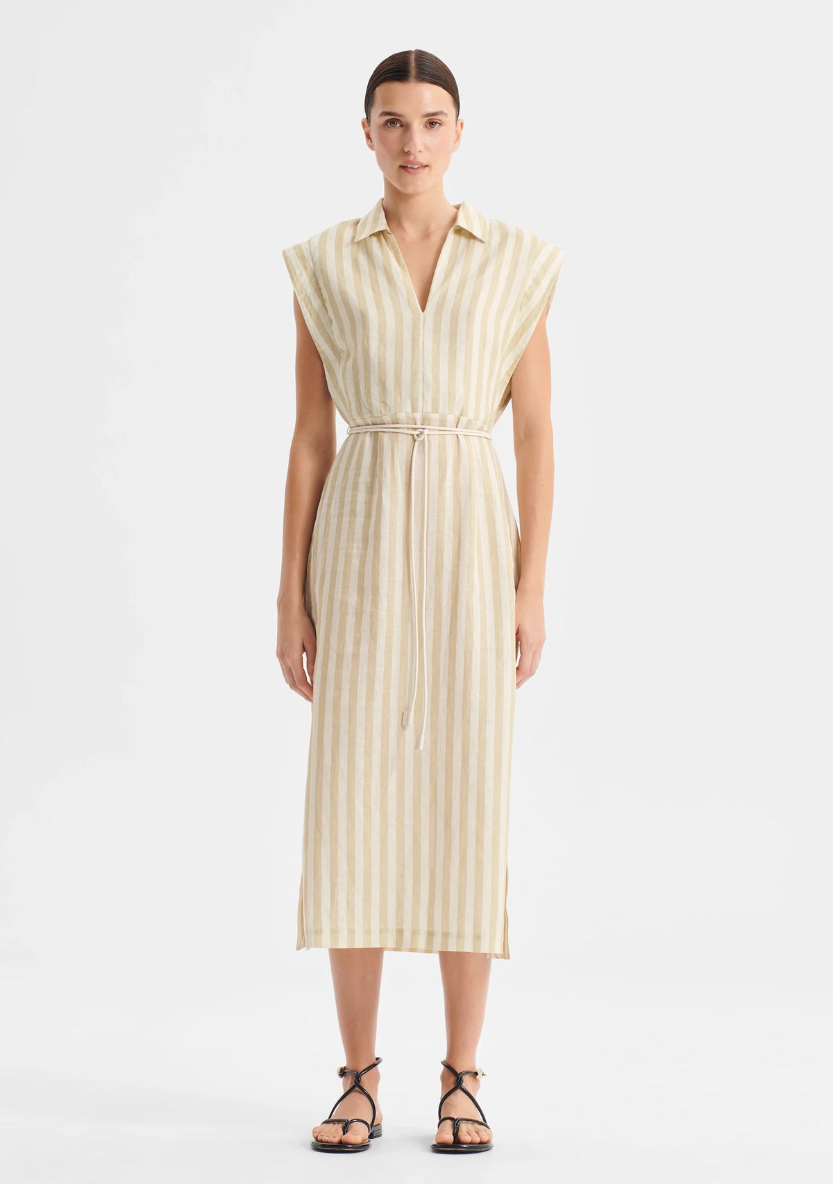 Cybil Linen Dress - Stripe