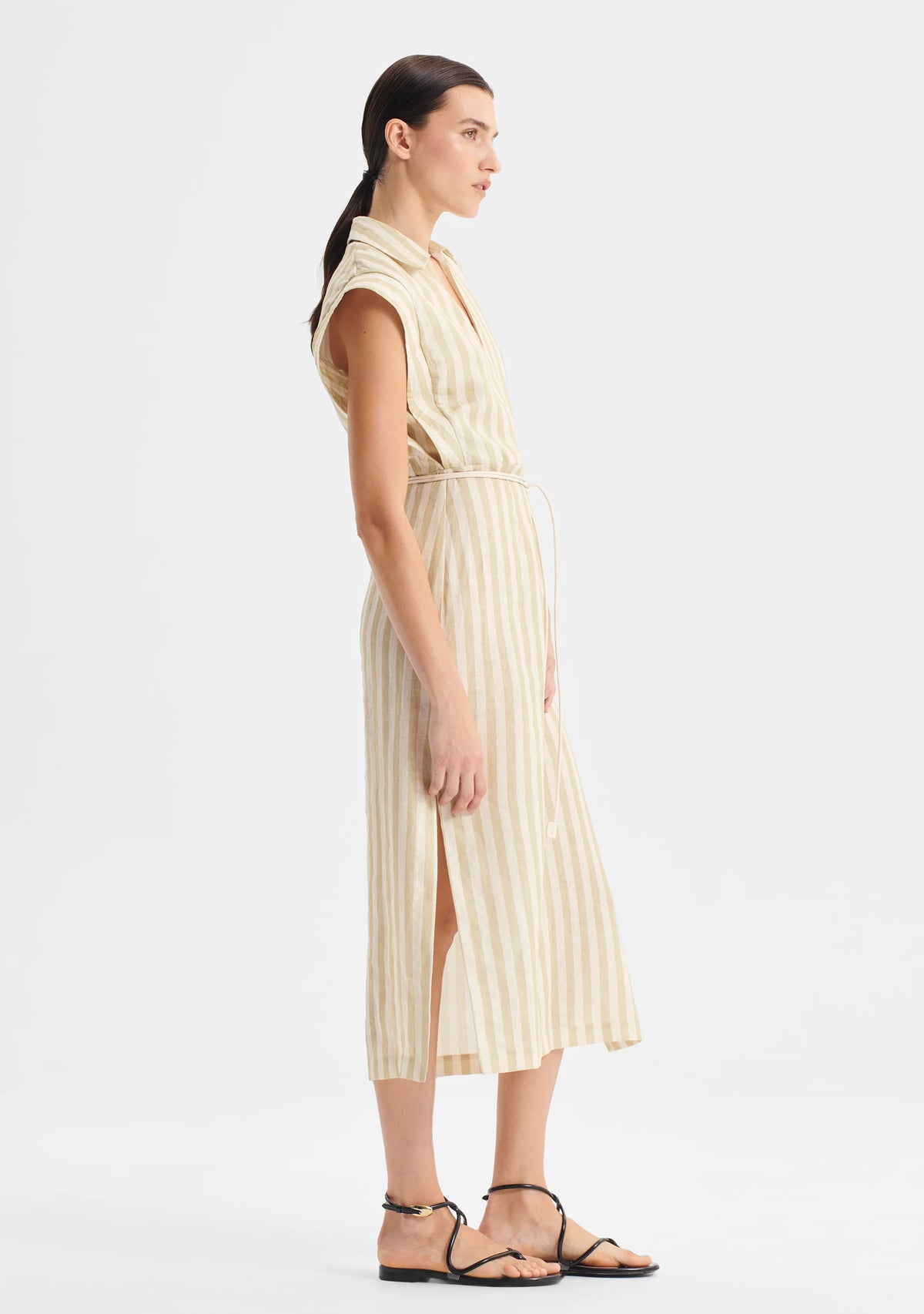 Cybil Linen Dress - Stripe