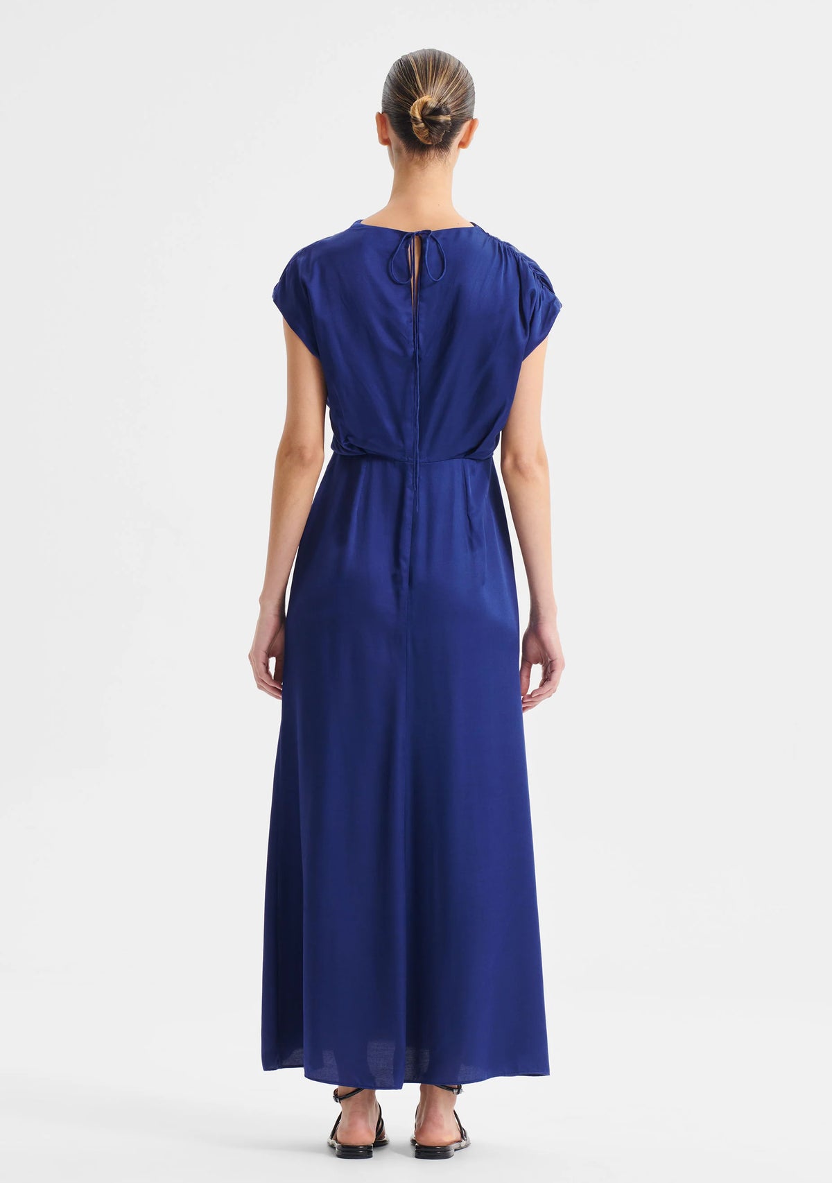 Cobalt silk dress