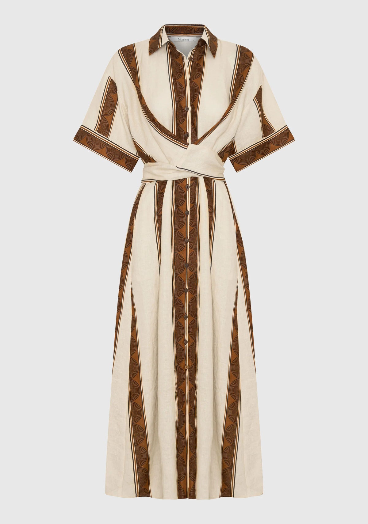 Harriet Linen Shirt Dress - Print