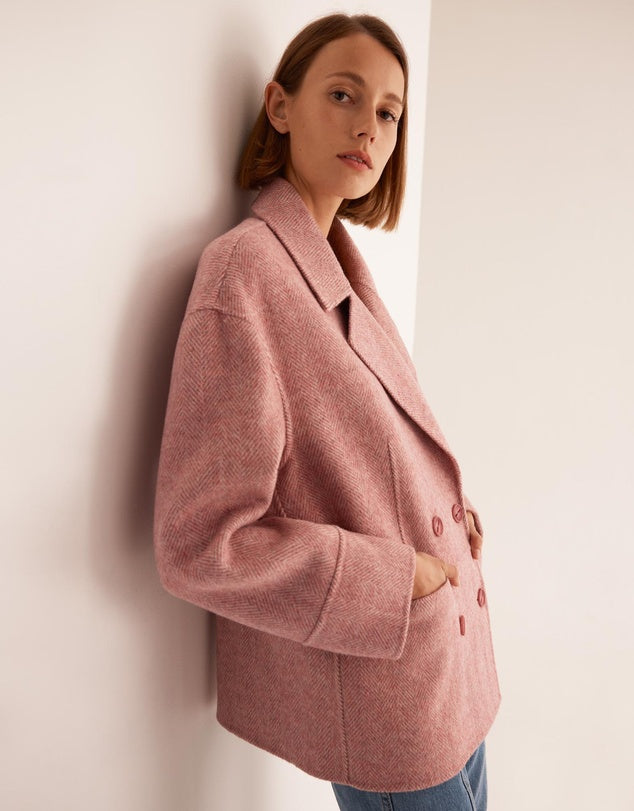 Keanan Wool Jacket - Berry