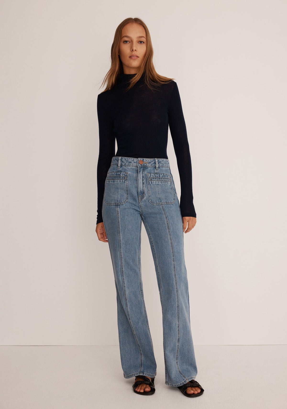 Morri Merino High Neck - Black