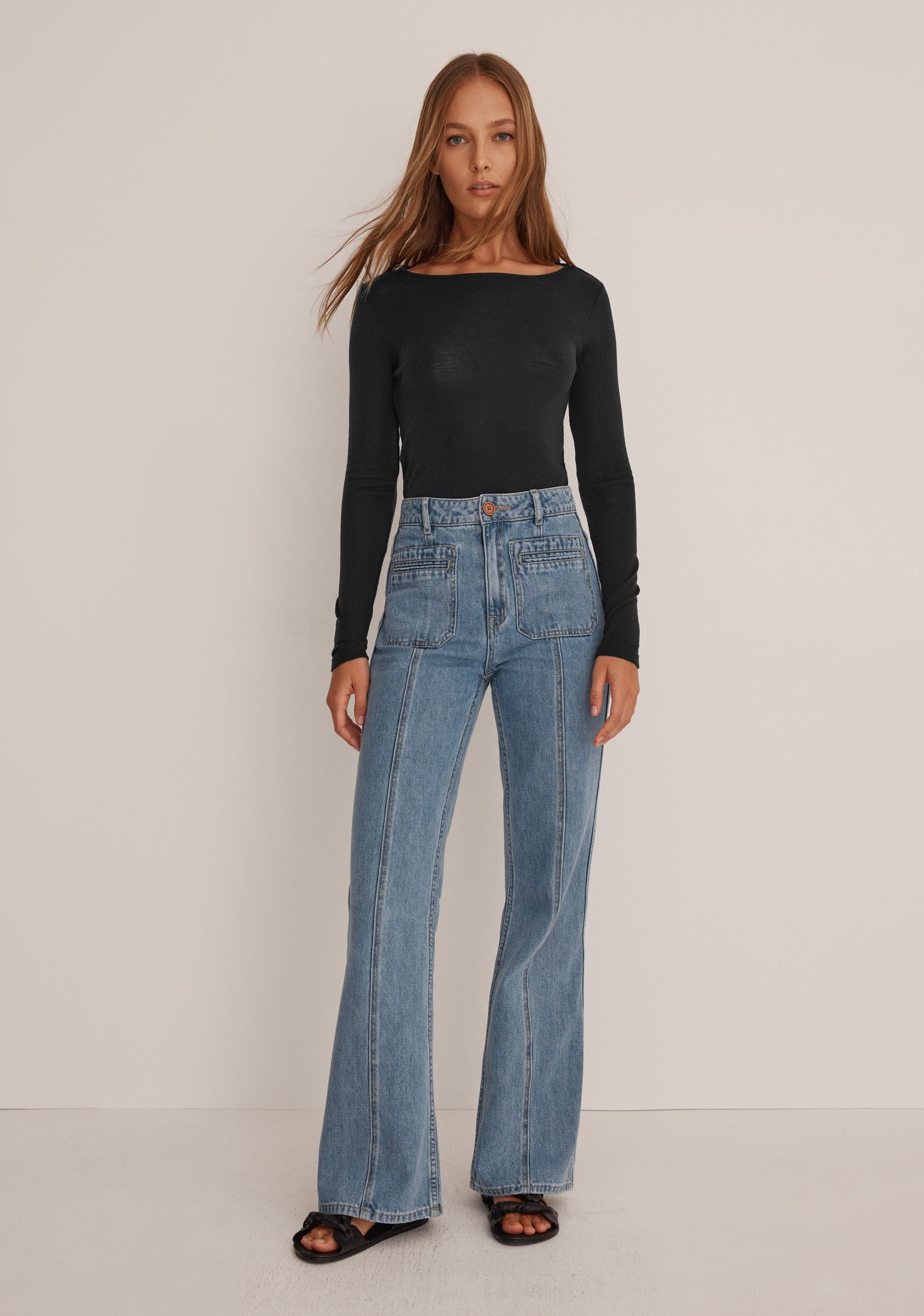 Morri Merino Round Neck - Black