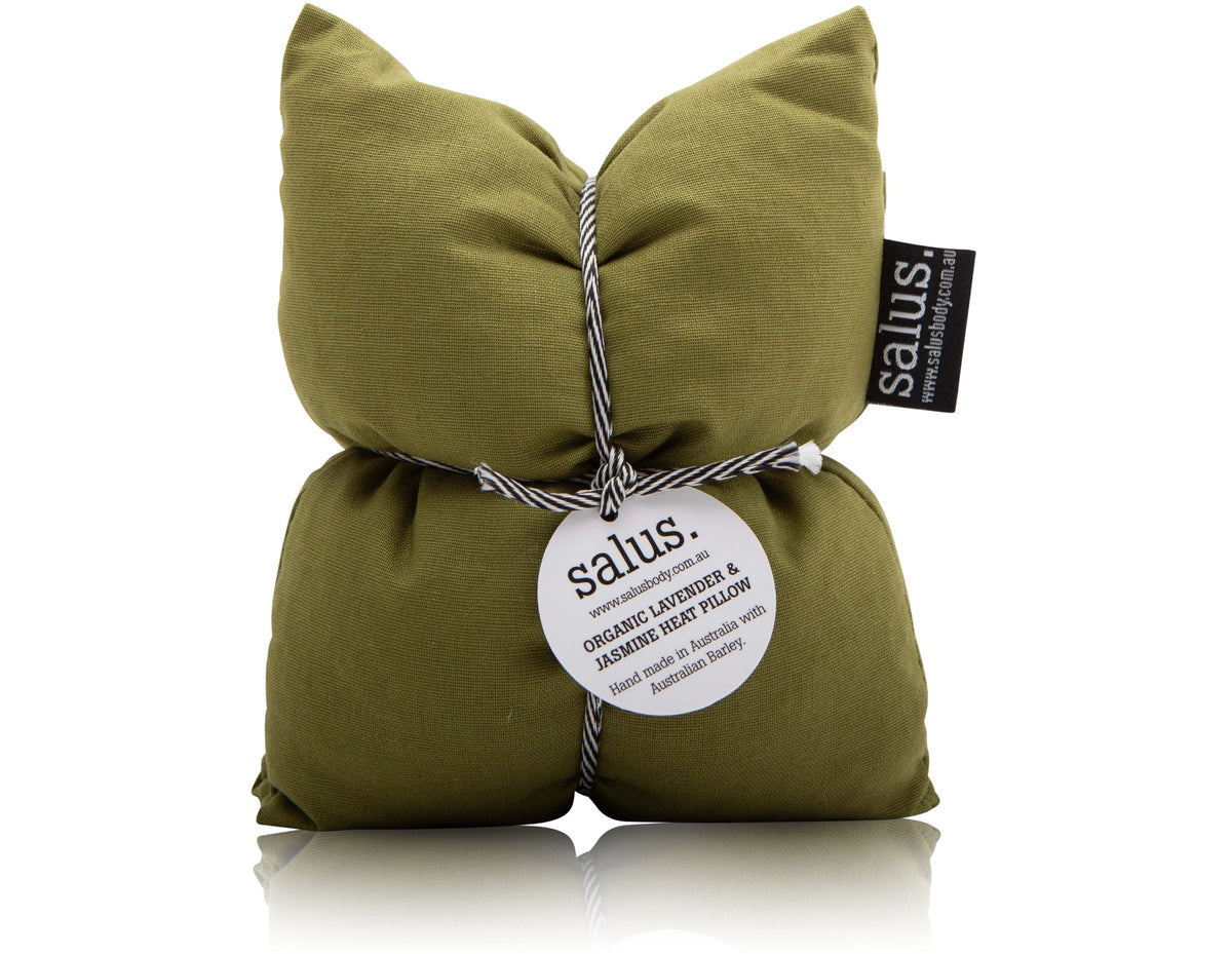 Organic Lavender &amp; Jasmine Heat Pillow - Moss