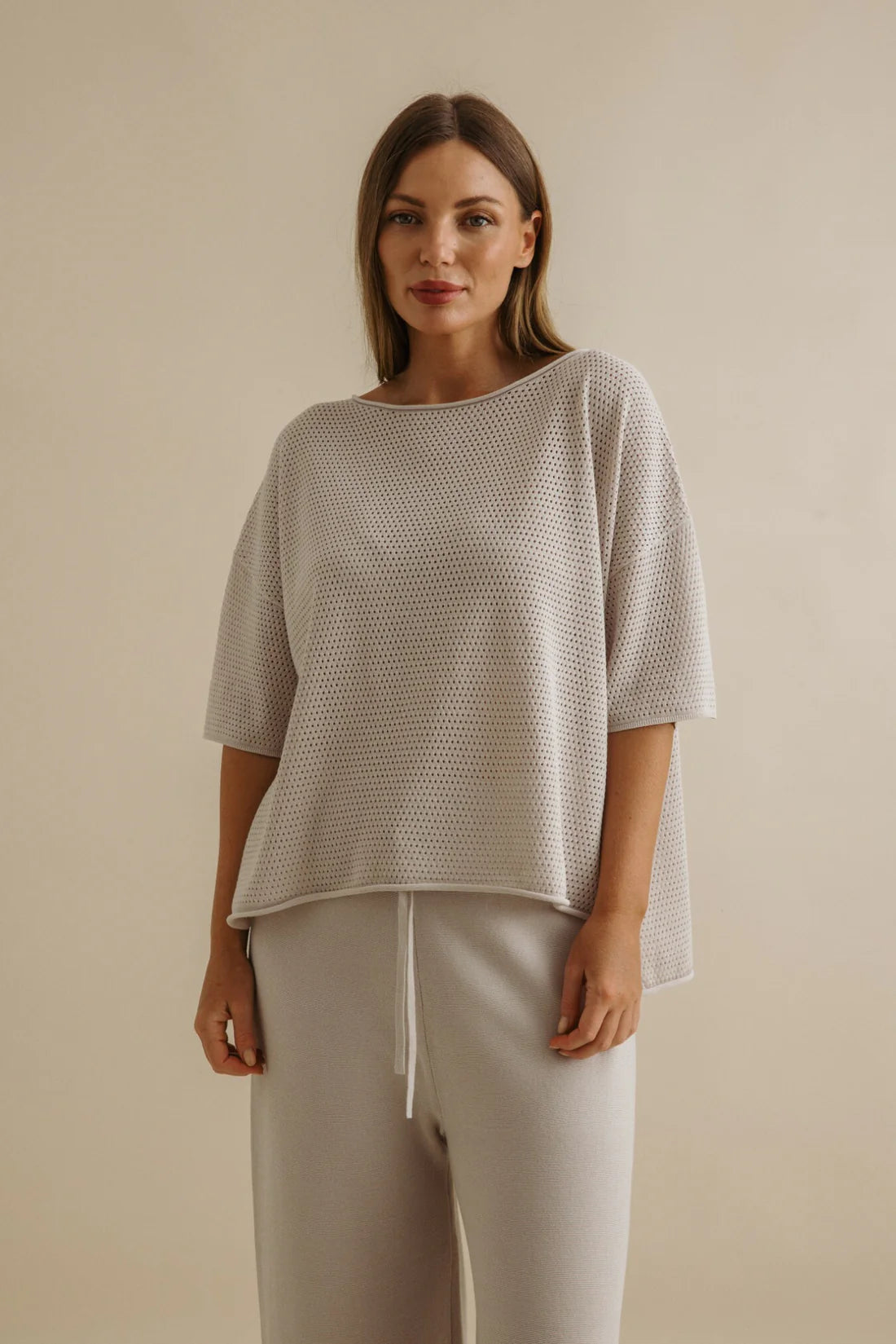Nautilus Short Sleeve Pullover - Silver Haze