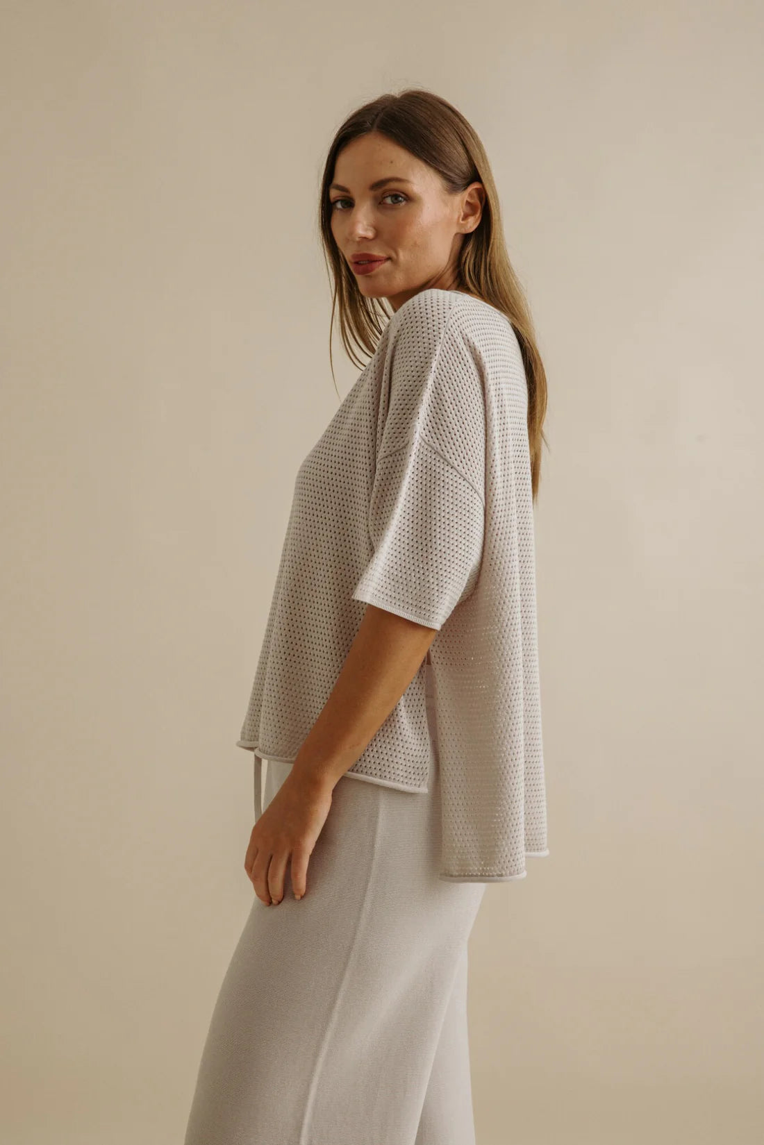 Cotton knit top