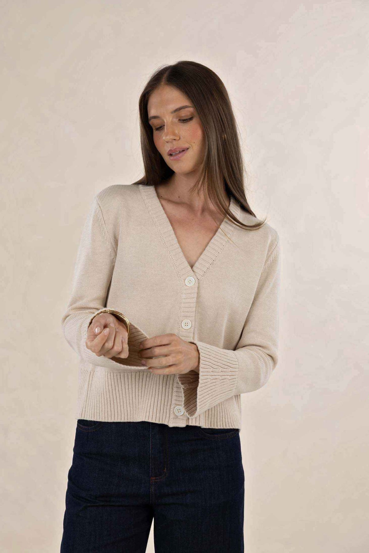 Rixie Cardigan - Stone