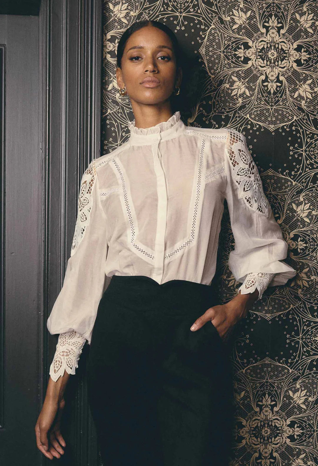 Sevilla Cotton Silk Shirt - Blanca