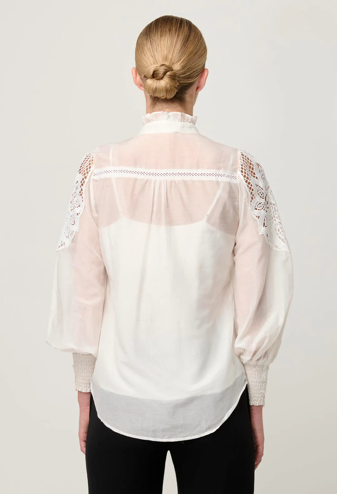Sevilla Cotton Silk Shirt - Blanca