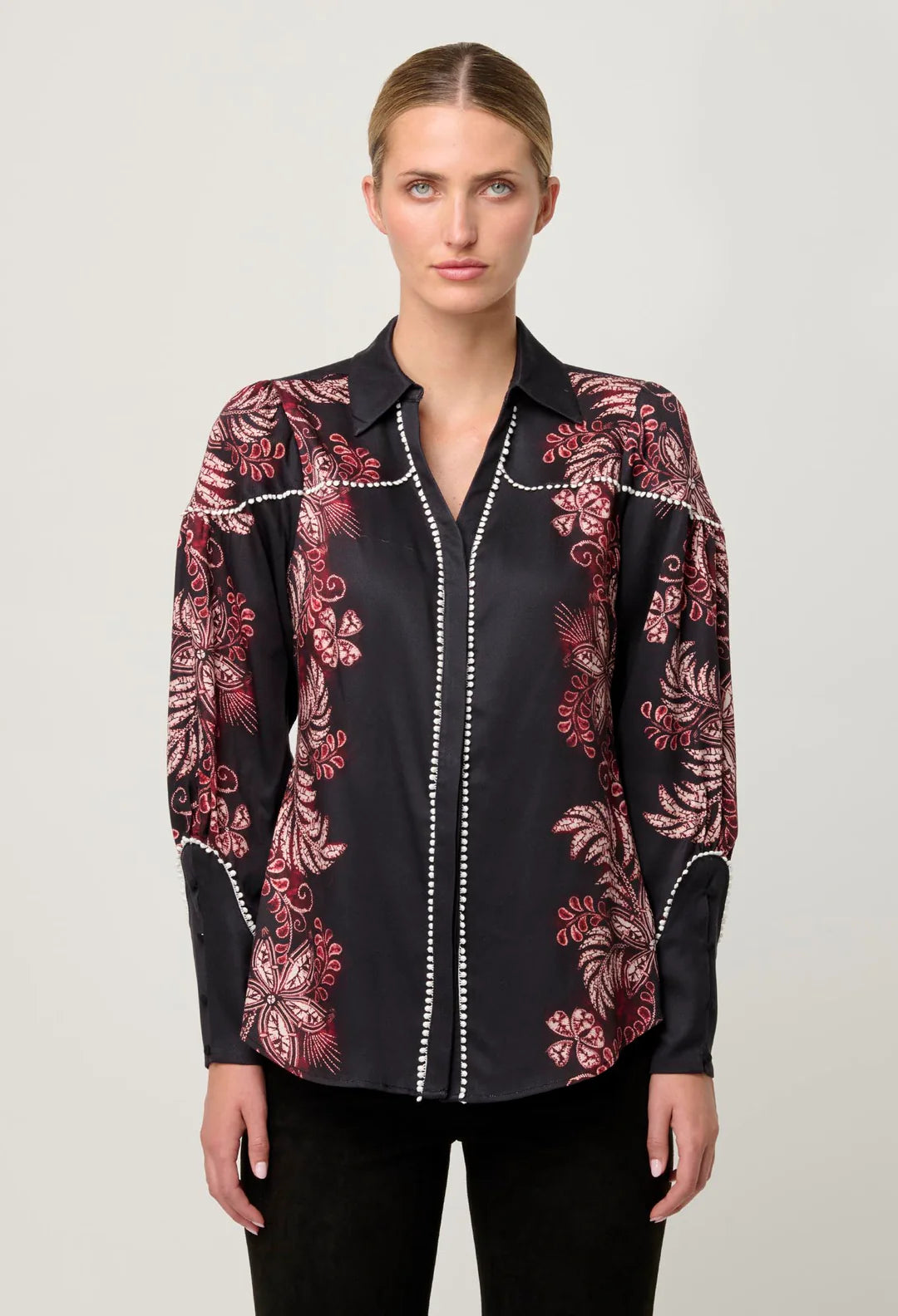 Marisol Tencel Twill Shirt - Torera Rosa