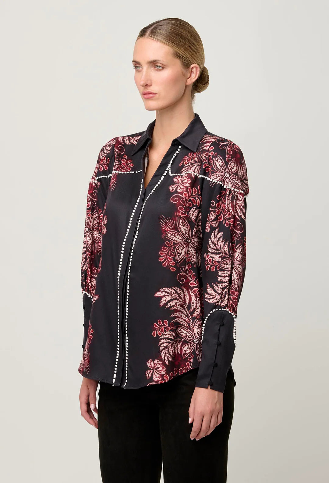 Marisol Tencel Twill Shirt - Torera Rosa