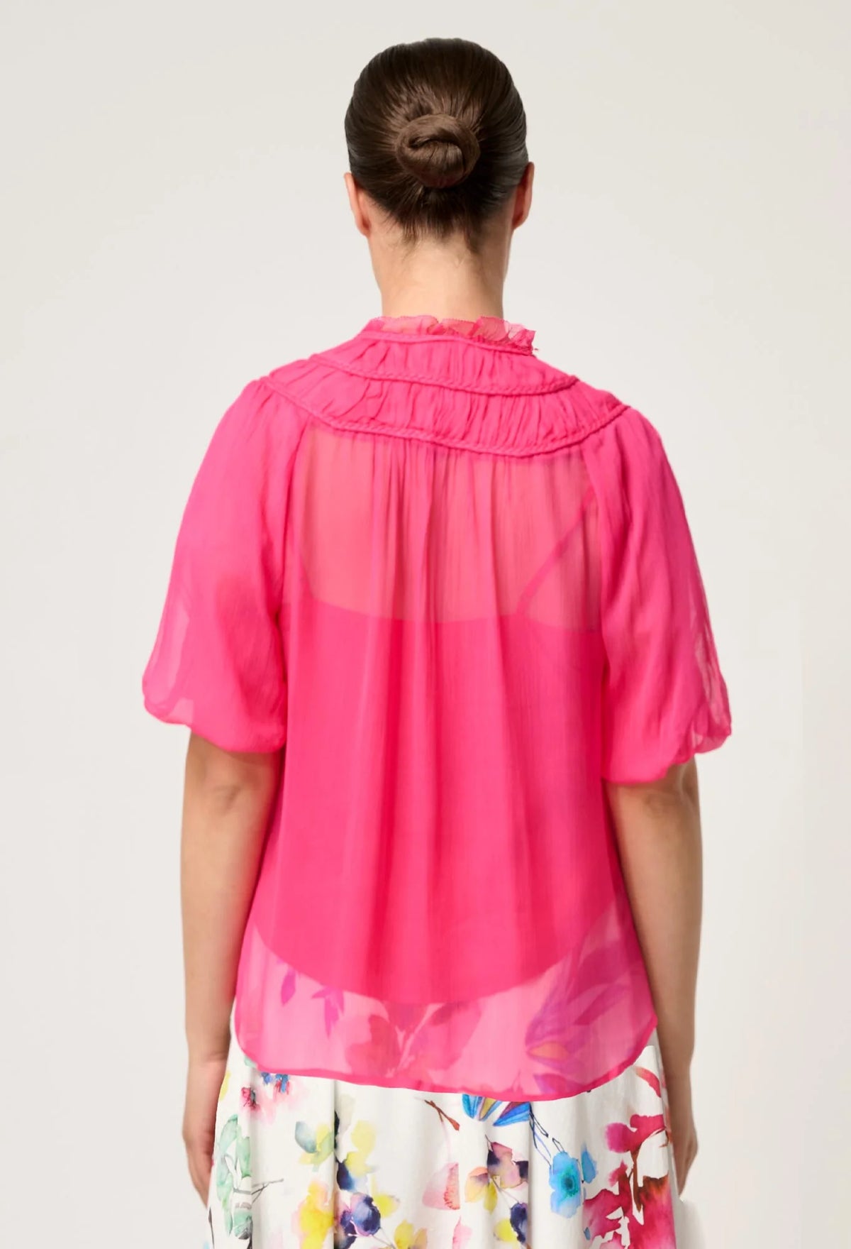 Selini Blouse - Celosia Pink