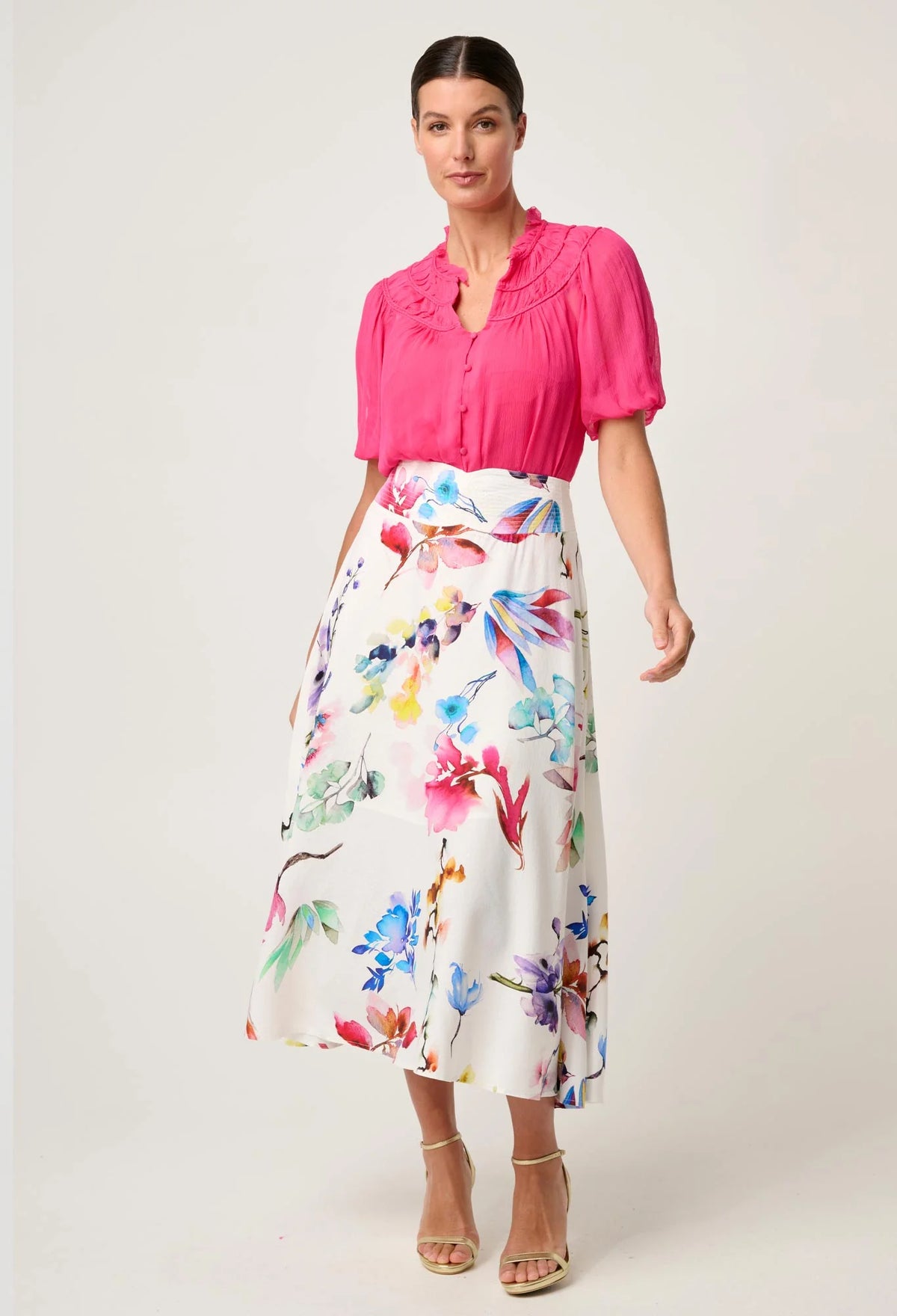 Selini Blouse - Celosia Pink