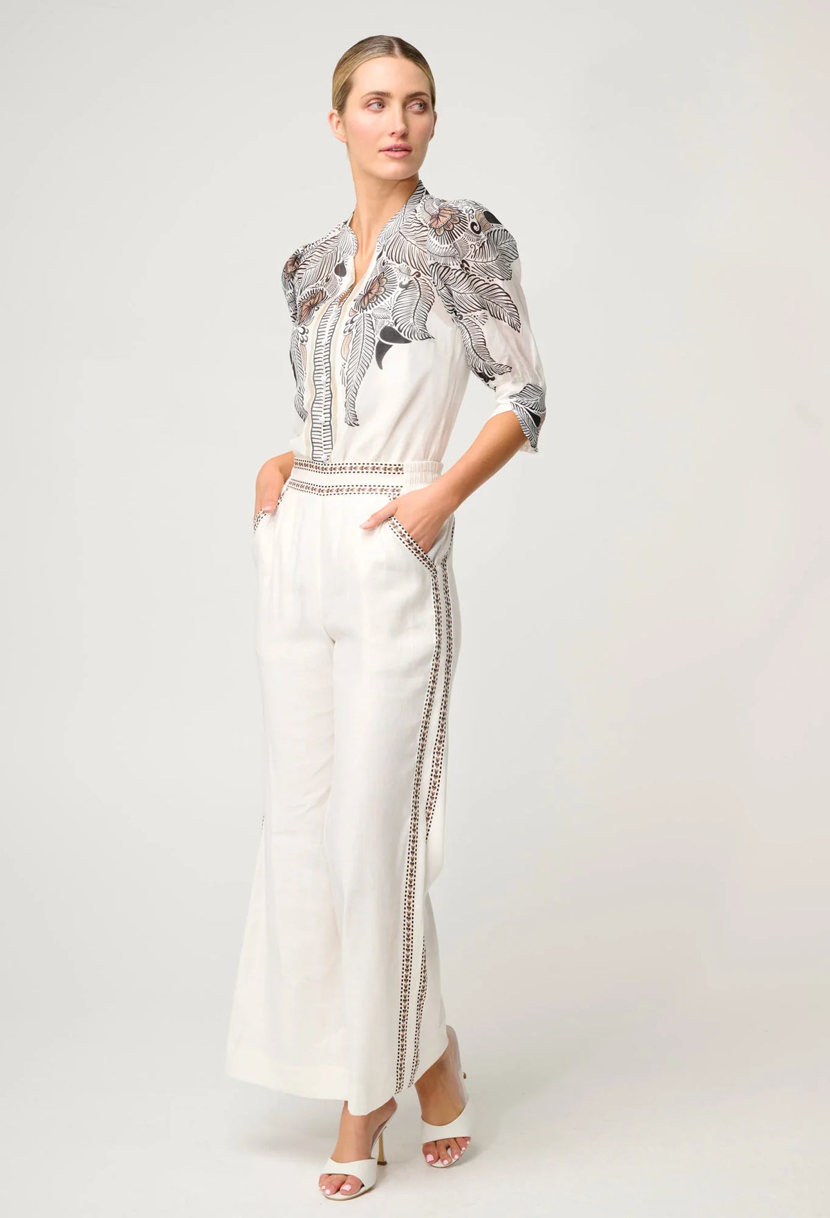 Leila Shirt - Ivory Casablanca