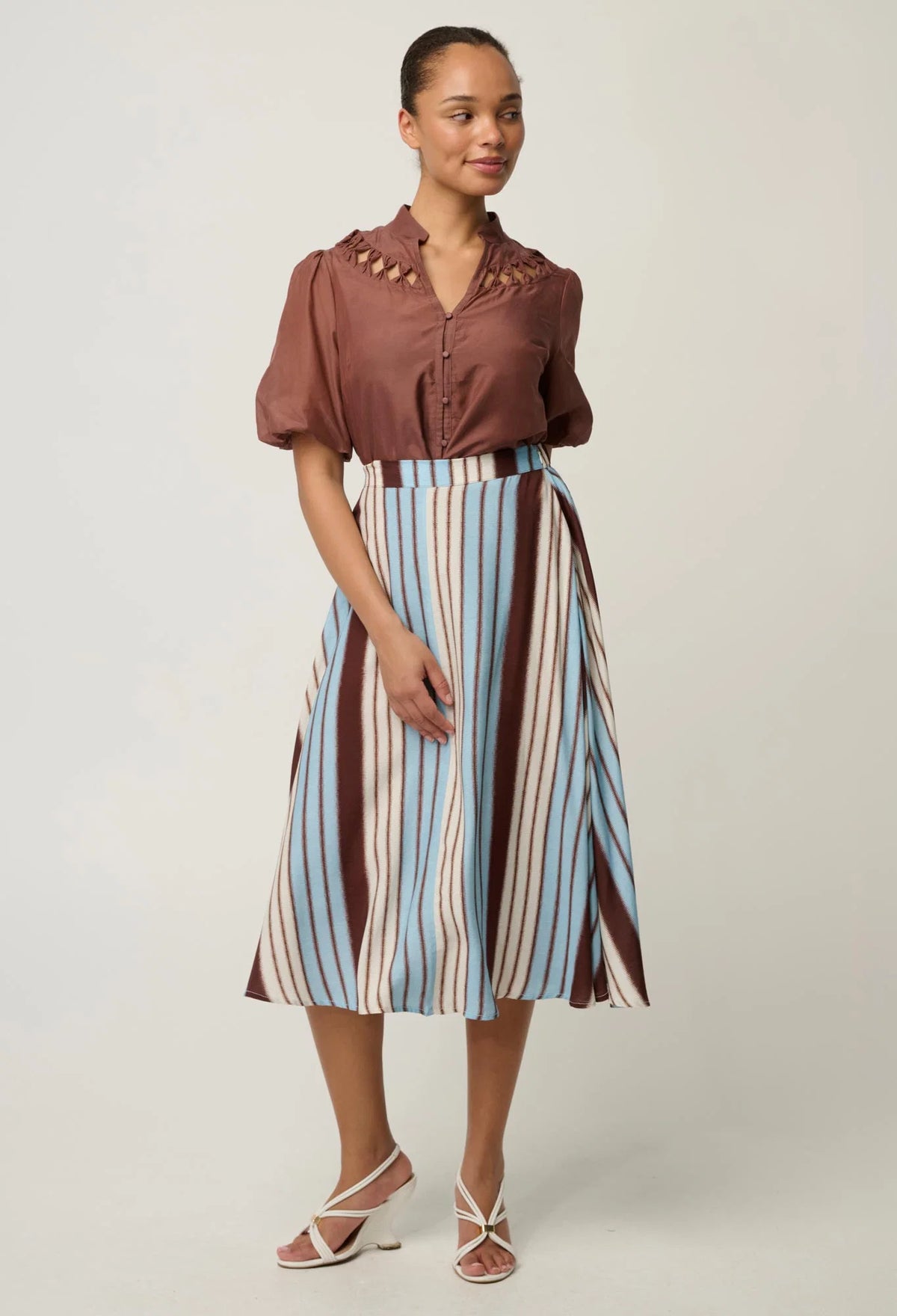 Coralie Blouse - Garnet
