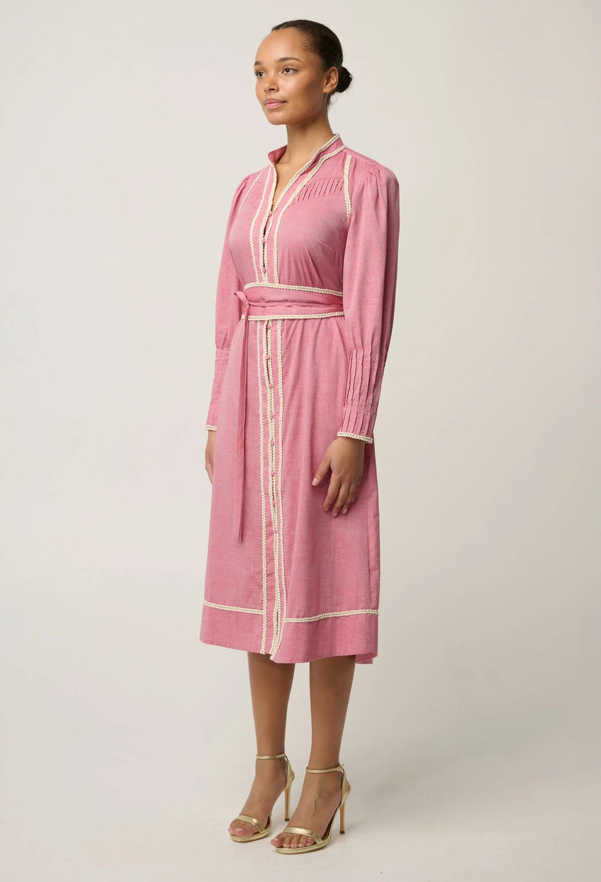 Isla Dress - Blush Chambray
