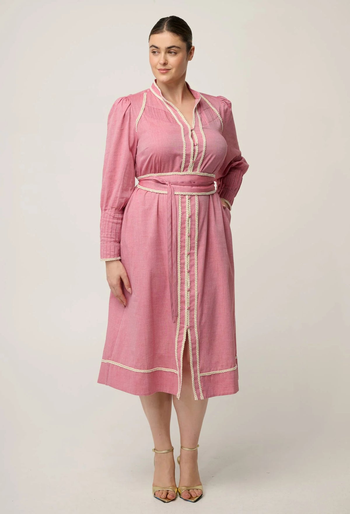 A-line midi dress