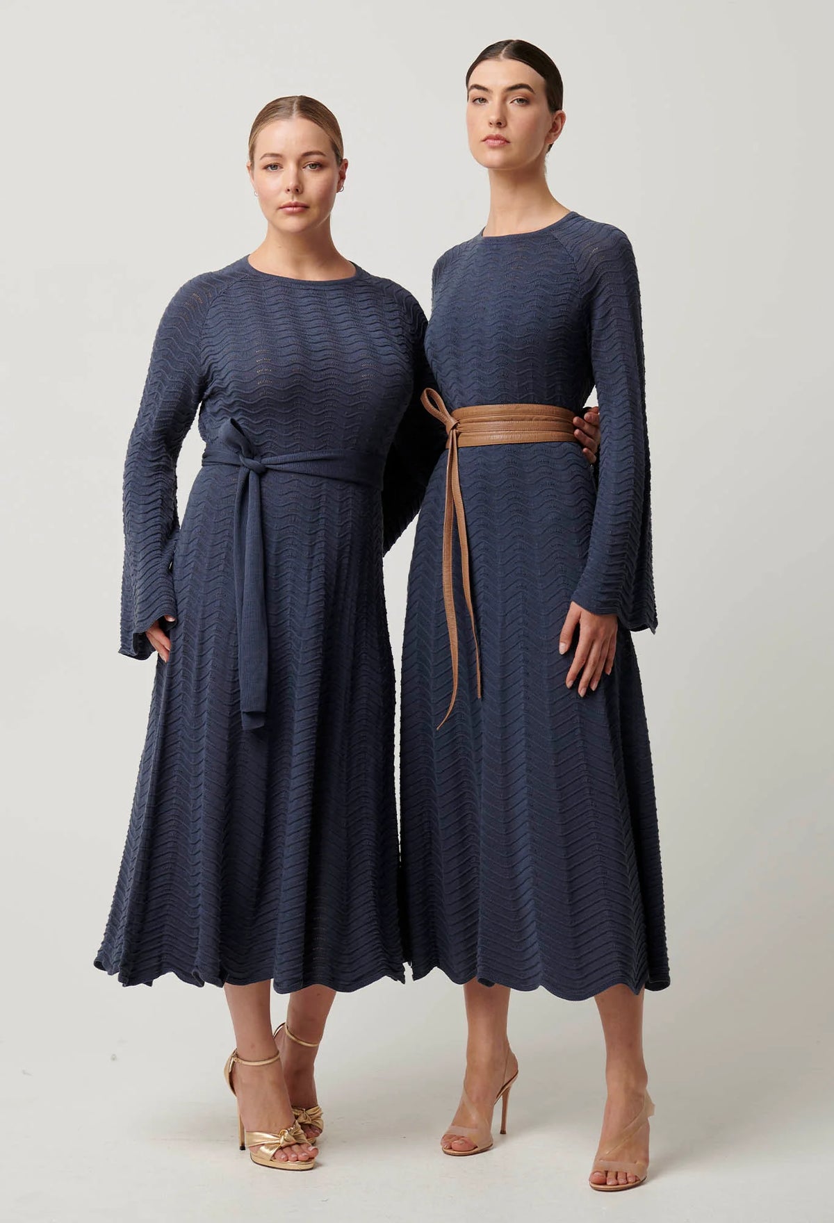 Everett Knit Dress - Bluestone