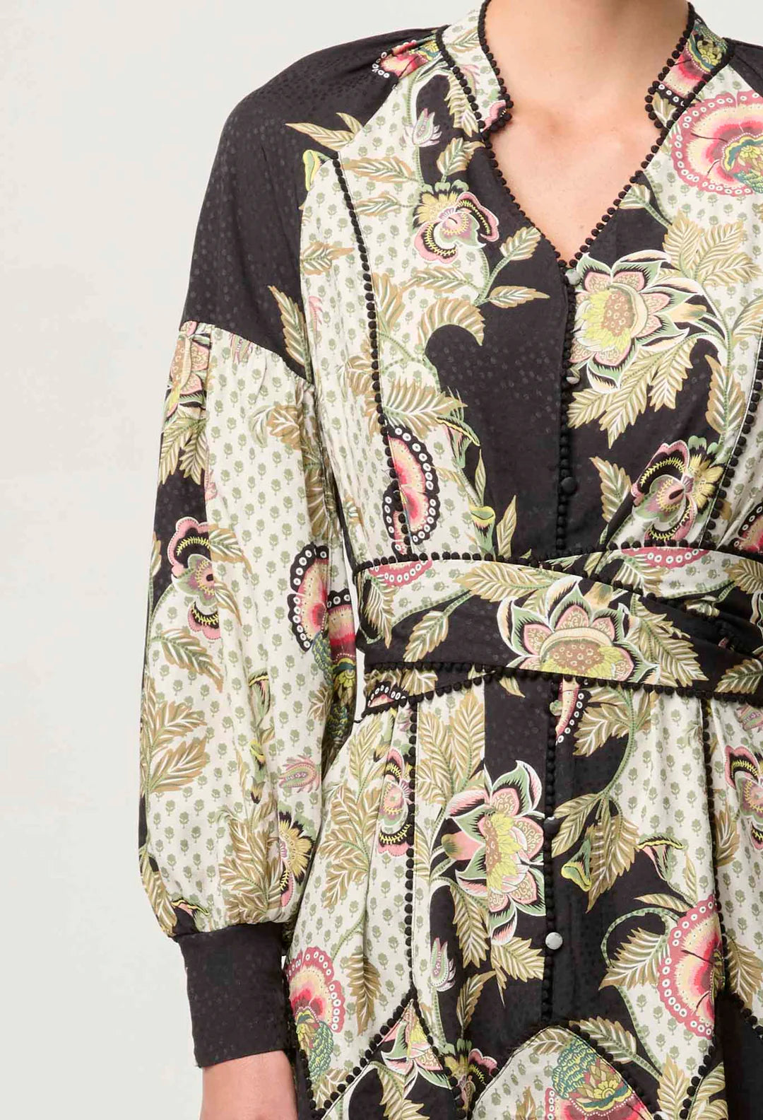 Emersyn Dobby Dress - Mariposa Nero