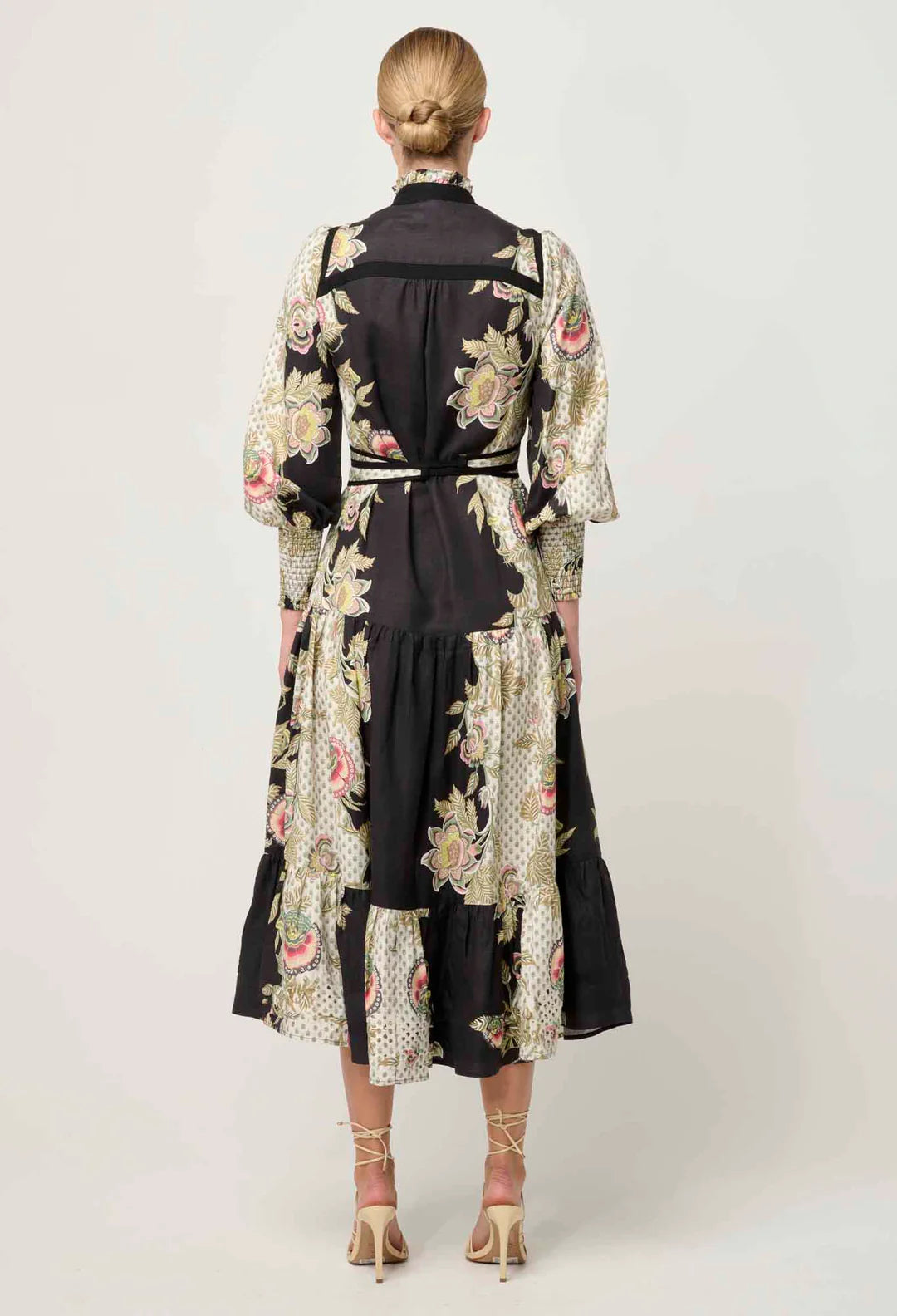 Espada Linen Viscose Maxi Dress - Mariposa Nero