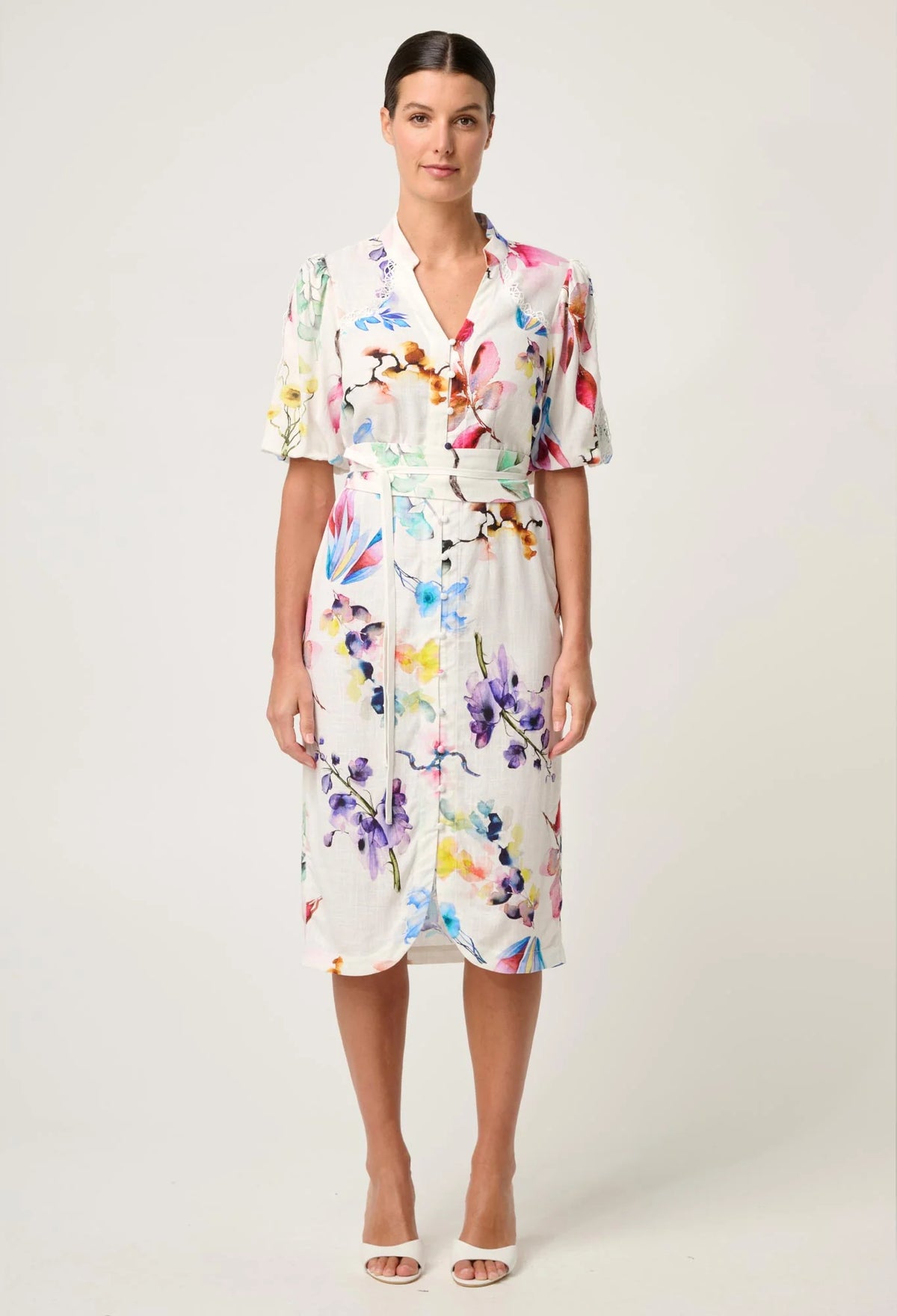 Once Was Gaia Lace Spliced Dress 