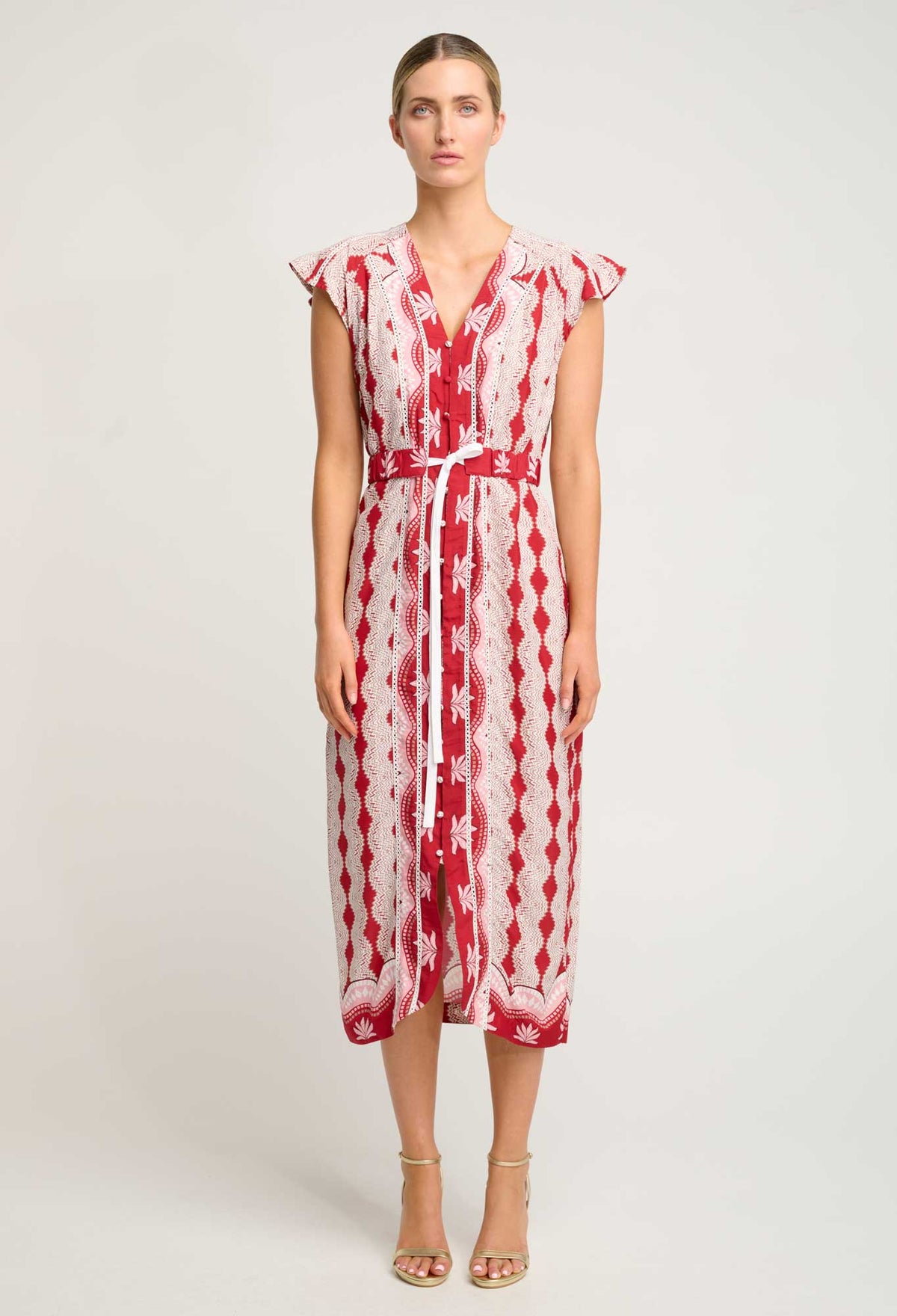 Maya Midi Dress - Marrakech Ruby