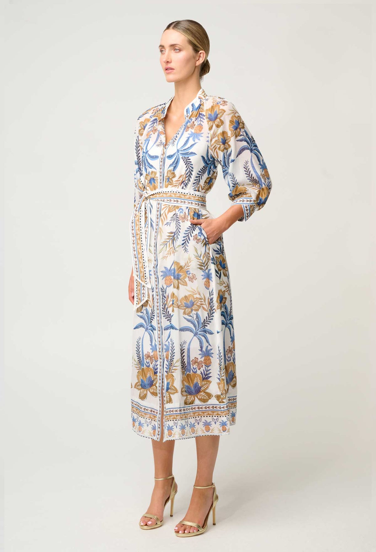 Carmen Maxi Dress - Golden Medina