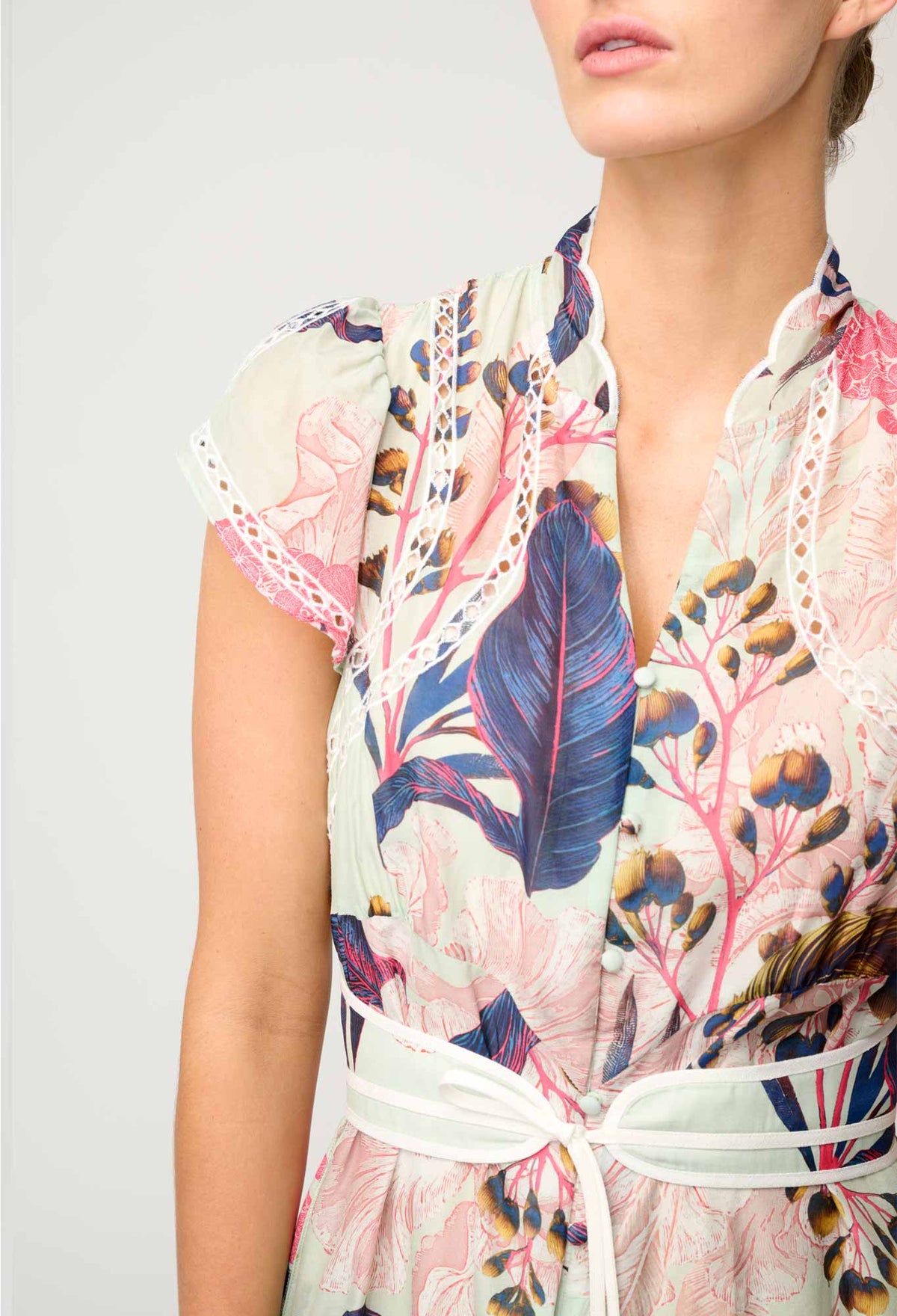 Cotton Silk Mini Dress