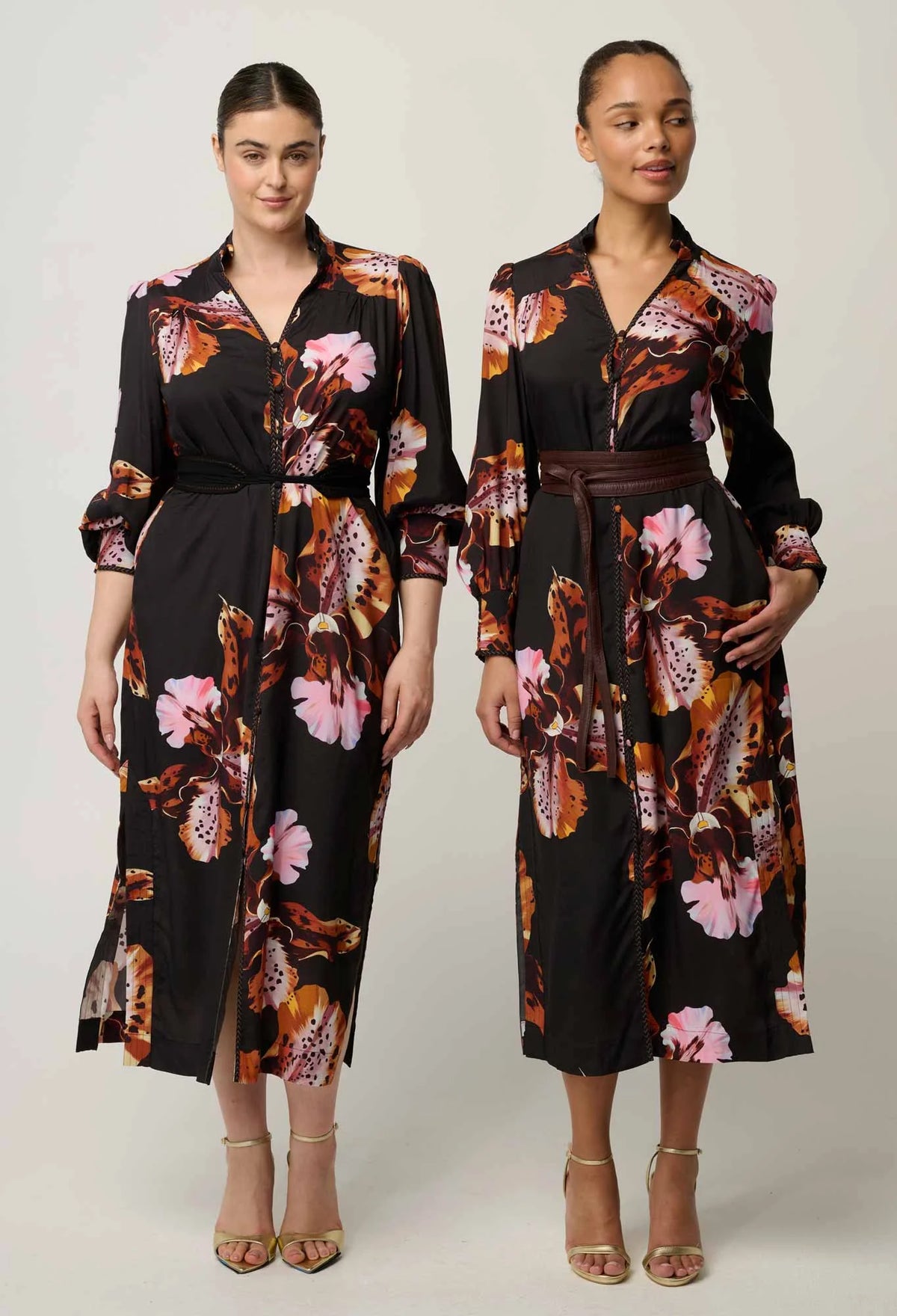 Black midi dress