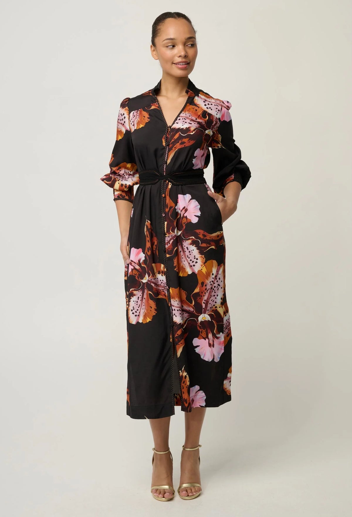 Column midi dress