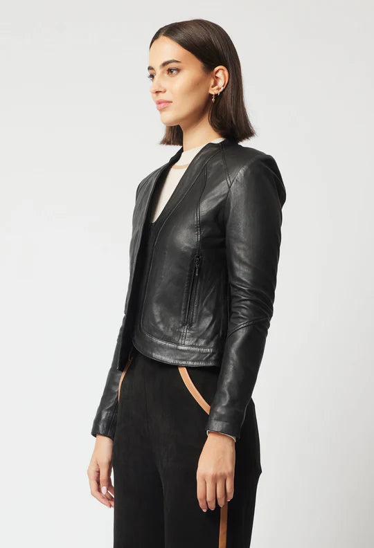Nova Leather jacket Black OAK BAY