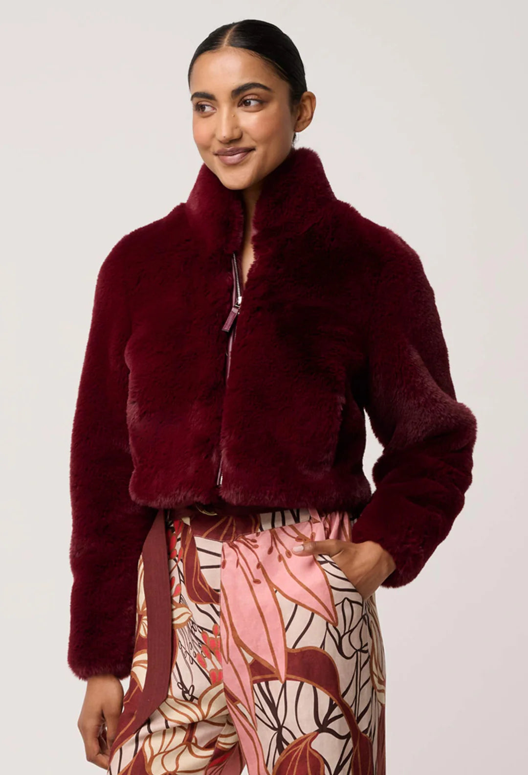 Faux Fur Bomber Jacket