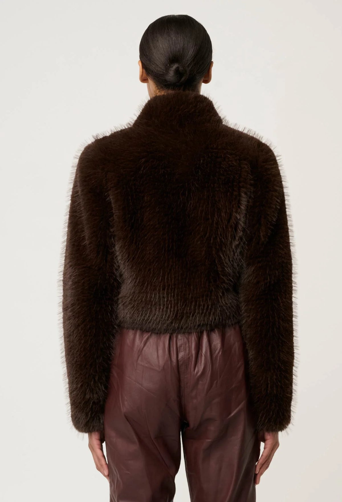 Brown faux Fur jacket