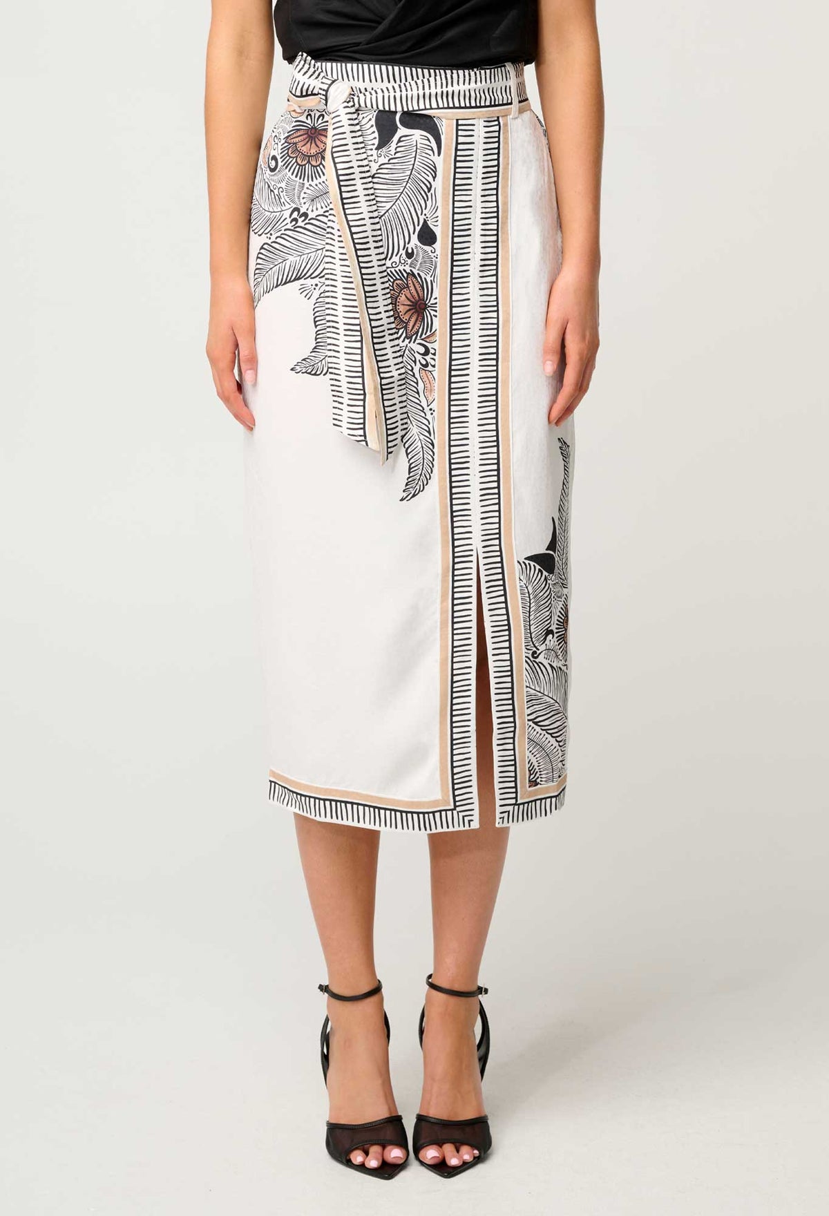 Zenobia Midi Skirt - Ivory Casablanca