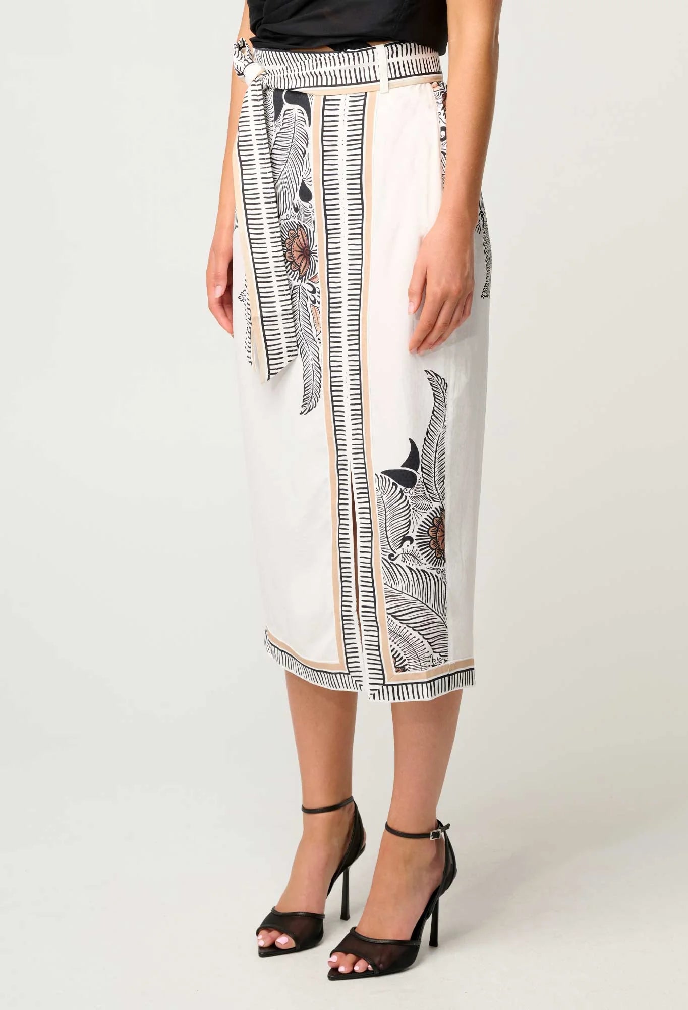 Zenobia Midi Skirt - Ivory Casablanca