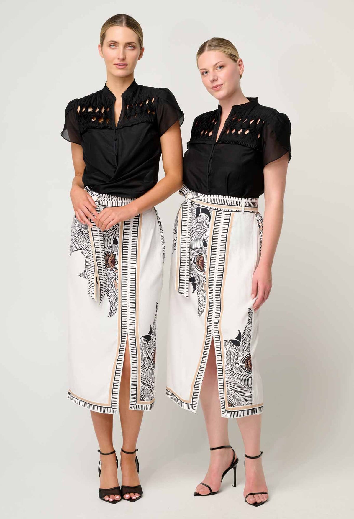 Zenobia Midi Skirt - Ivory Casablanca