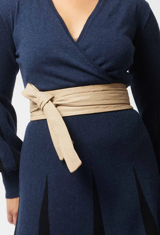 Castro Leather Belt - Oatmeal