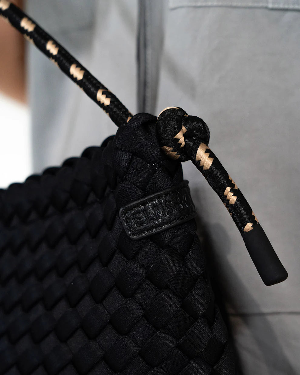 Panama Crossbody - Black Neo Plait