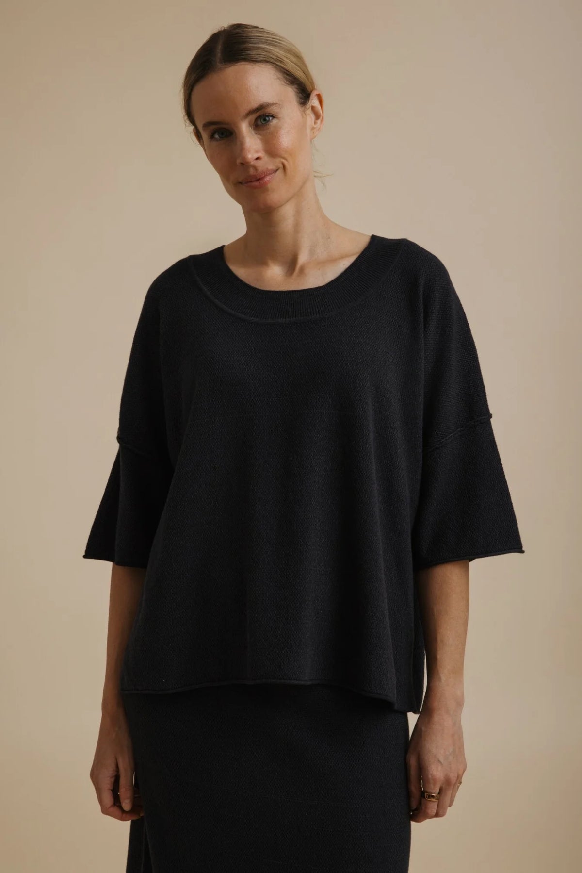 Retreat Cotton Twist TEE Pullover - Deep Ocean