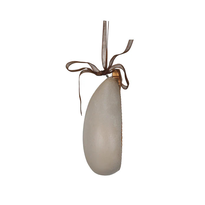 Resin Drop Shape Ornament with Holly Family