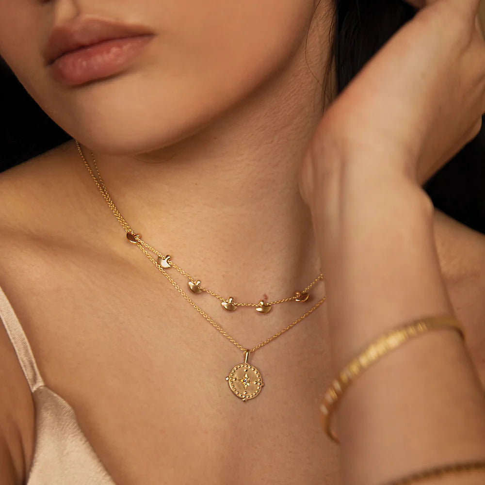 Pendant Disc Necklace