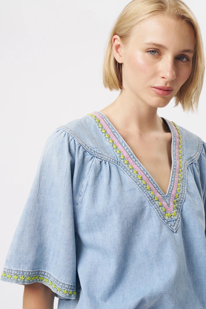 Renee Top - Sky Blue