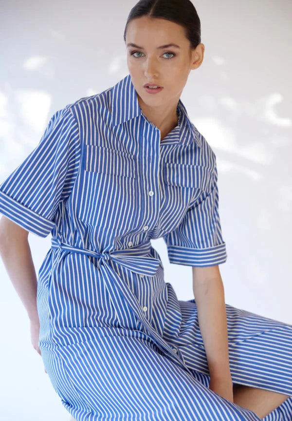Emelia Dress - Riviera Stripe